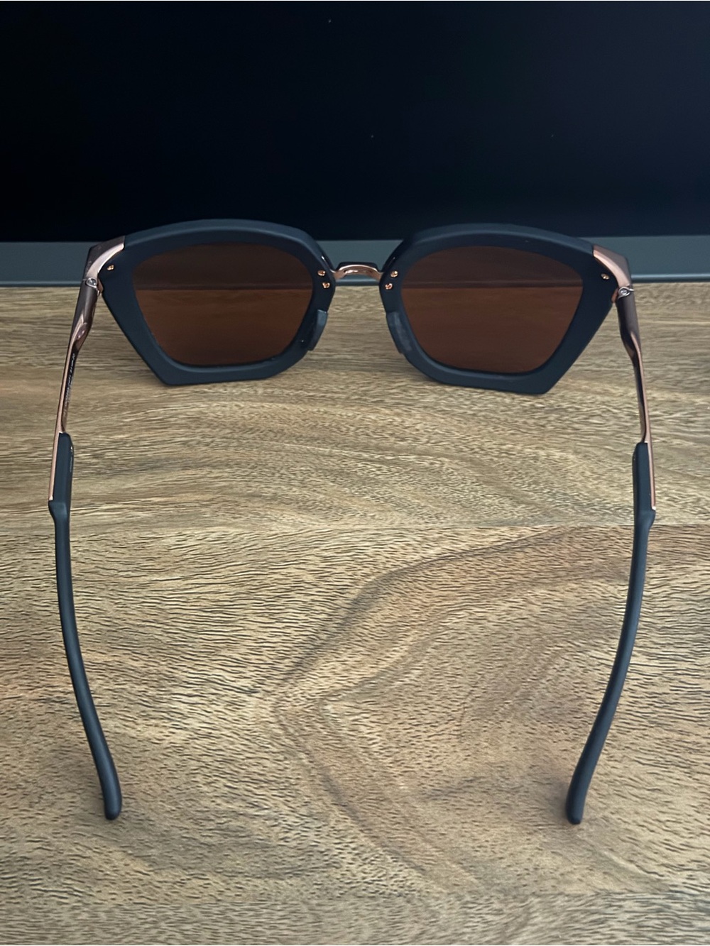 Oakley Sideswept Prizm Polarized Sunglasses - Velvet Black/Rose Gold - Picture 9 of 9